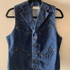 Ralph Lauren Denim Polo Western Vest